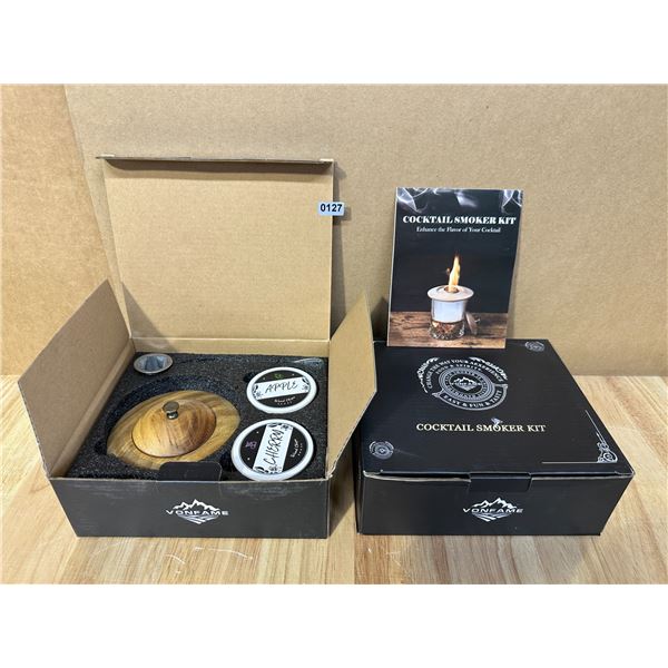 Lot of 2 Cocktail Smoker Kit for Whiskey Lovers - New