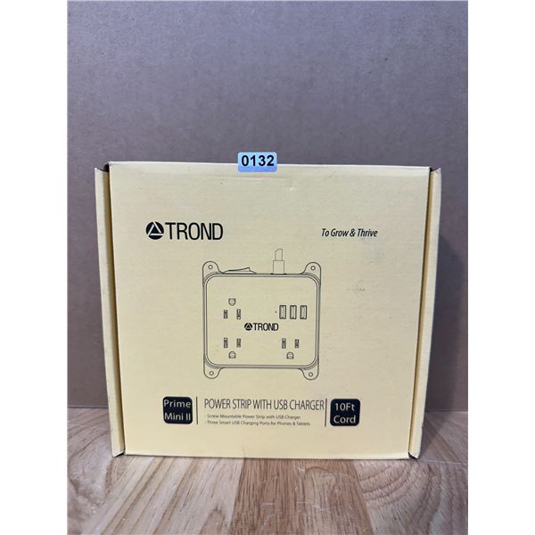 Lot of 1 Trond Power Strip with USB Charger - New