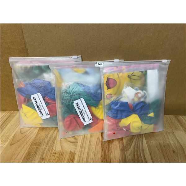 Lot of 3 Sets of 62pcs Pokemon Party Supplies - New