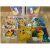 Image 3 : Lot of 3 Sets of 62pcs Pokemon Party Supplies - New