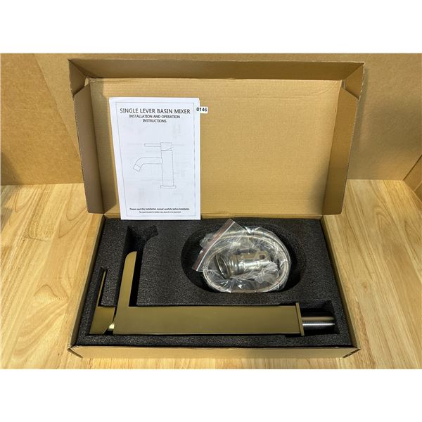 Lot of 1 Single Lever Basin Faucet for Washroom/ Kitchen - Brass Color - New