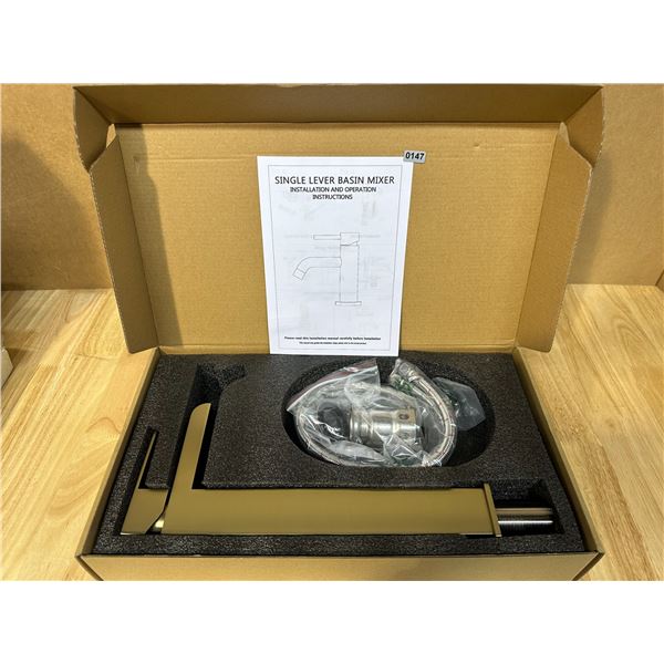 Lot of 1 Single Lever Basin Faucet for Washroom/ Kitchen - Brass Color - New