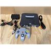 Image 1 : Lot of 1 Nintendo 64 N64 + Original Controller + Cords - Works