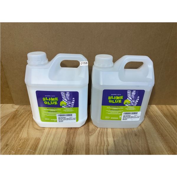 Lot of 2 Maddle Rae’s Slime Glue 1/2 Gallon - White