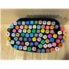 Image 2 : Lot of 1 Set of 80pcs Touch KaiKai Design Double Sided Color Felts