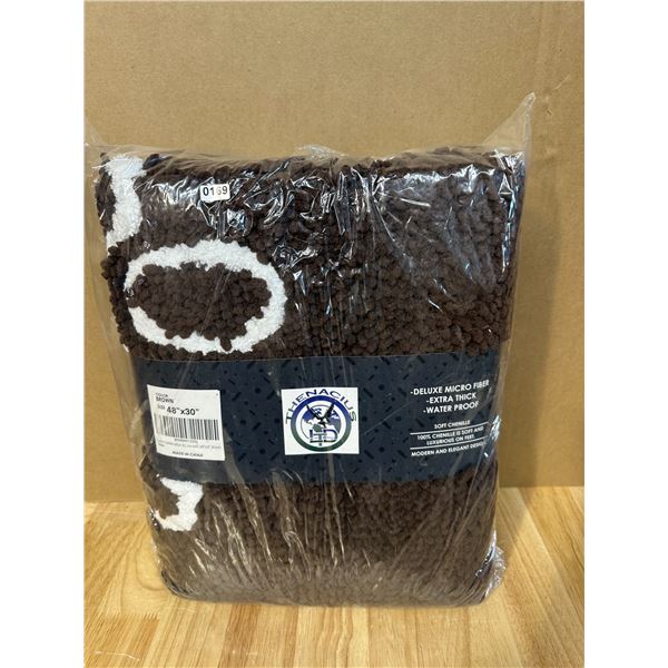 Lot of 1 Deluxe Microfiber Indoor Mat 48" x 30" - New