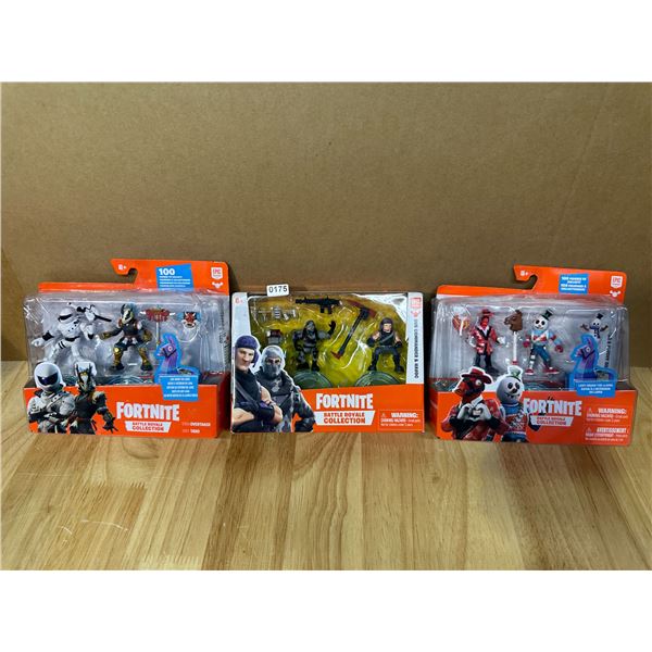 Lot of 3 Fortnite Action Figure Toys - New