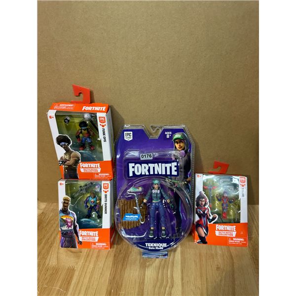 Lot of 4 Fortnite Action Figure Toys - New