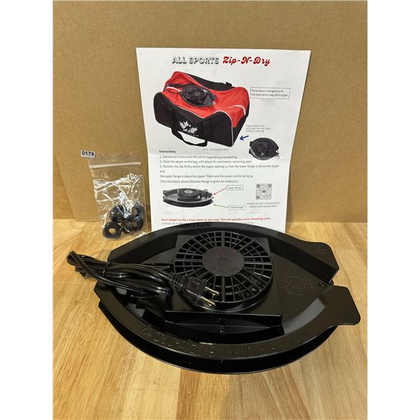 Lot of 1 All Sports Zip-N-Dry Gear Ventilation System - New