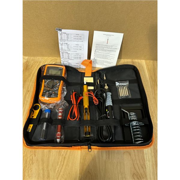 Lot of 1 Soldering Iron Kit + Multimeter Tool - NEW