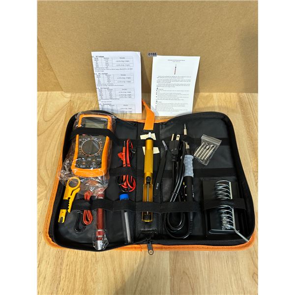 Lot of 1 Soldering Iron Kit + Multimeter Tool - NEW