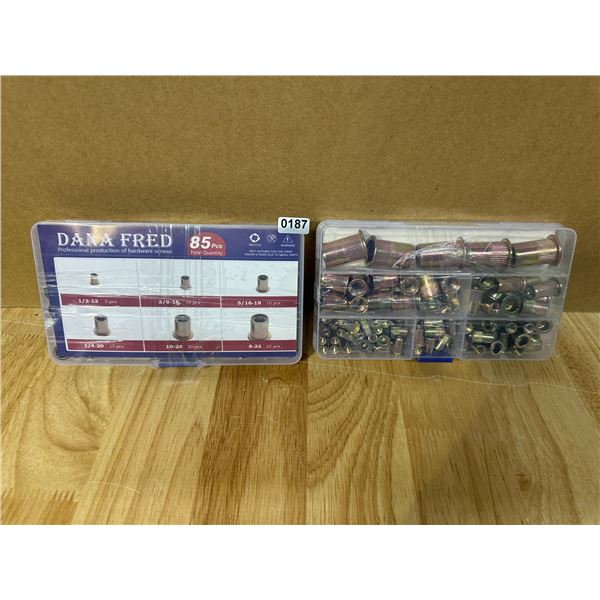 Lot of 2 Sets of Dana Fred Rivet Nut Hardware Screws 85pcs