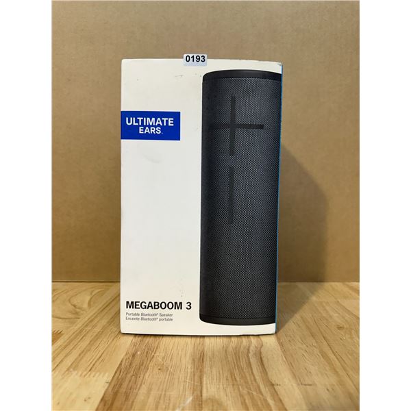 Lot of 1 Ultimate Ears Megaboom 3 Portable Bluetooth Speaker - New