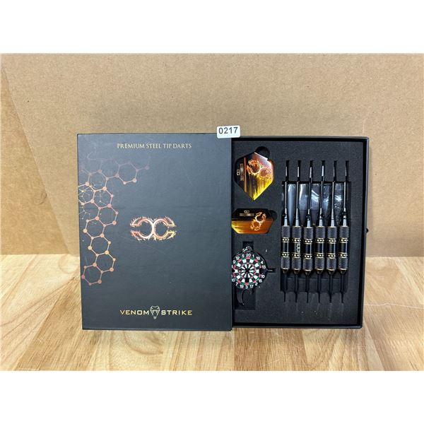 Lot of 1 Set of Venom Strike Premium Steel Tip Darts - New