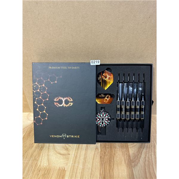 Lot of 1 Set of Venom Strike Premium Steel Tip Darts - New