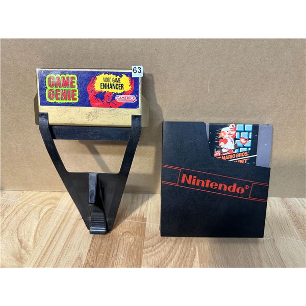 Lot of 2 Nintendo Game and Game Genie - RARE!