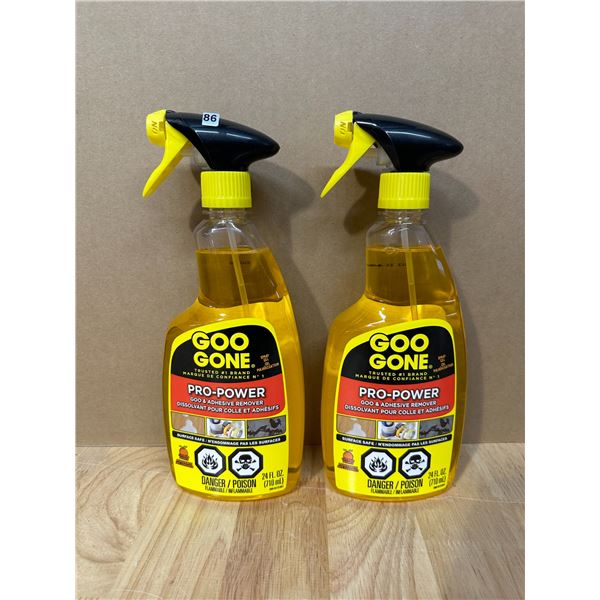 Lot of 2 Bottles of GooGone Professional Strength Adhesive Remover