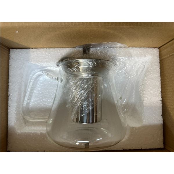 Lot of 1 Vahdam Radiance Glass Tea Pot - 1000ml