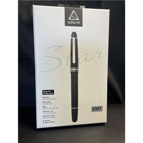 Lot of 1 Adonit Star Fountain Pen Stylus for iPad, Digital Pencil with Palm Rejection - Brand New!