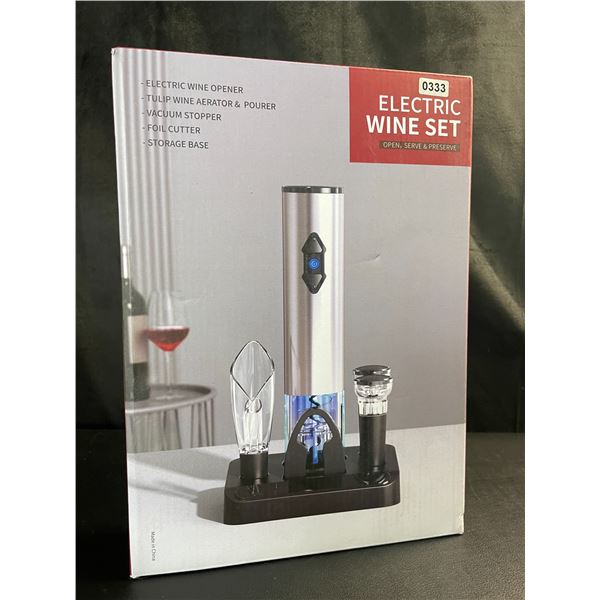 Lot of 1 Electric Wine Set - Brand New! Includes Opener, Aerator, 