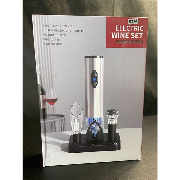 Lot of 1 Electric Wine Set - Brand New! Includes Opener, Aerator, & Pourer