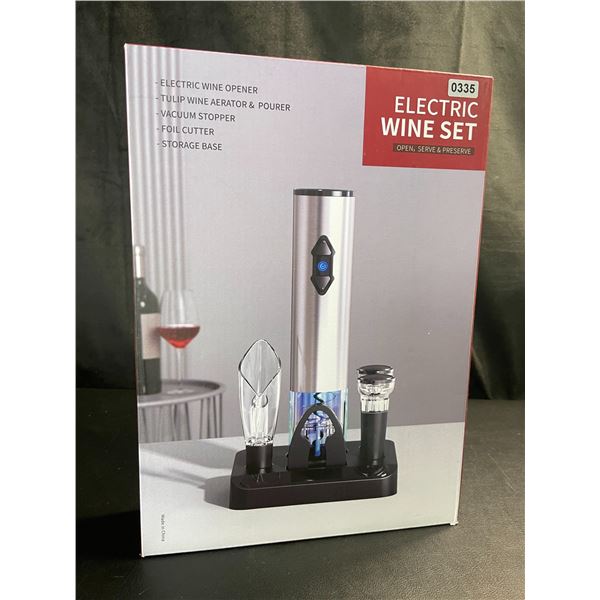 Lot of 1 Electric Wine Set - Brand New! Includes Opener, Aerator, & Pourer