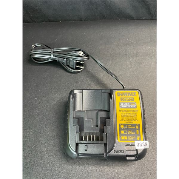 Lot of 1 Dewalt DCB107 12v/20v ax Lithium Ion Battery Charger - Brand New!