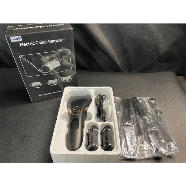 Lot of 1 Electric Callus Remover for Feet/Pedicures w/ Assorted Foot Filing Tools - Brand New