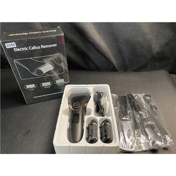 Lot of 1 Electric Callus Remover for Feet/Pedicures w/ Assorted Foot Filing Tools - Brand New