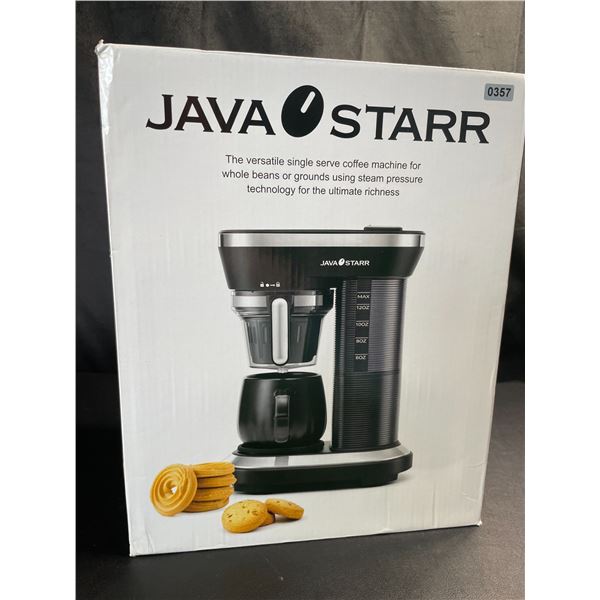 Lot of 1 Java Starr Single Serve Coffee Machine w/ Built-In Grinder for Whole Beans - BRAND NEW!
