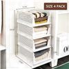 Image 1 : Lot of 1 Foldable Clothes Drawer Organizer 4Pack - Brand New! (29in Height)