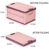 Image 2 : Lot of 1 2-Pack of Foldable Storage Boxes with Lids - 30L - Pink (16 x 11 x 9 in) - Brand New!