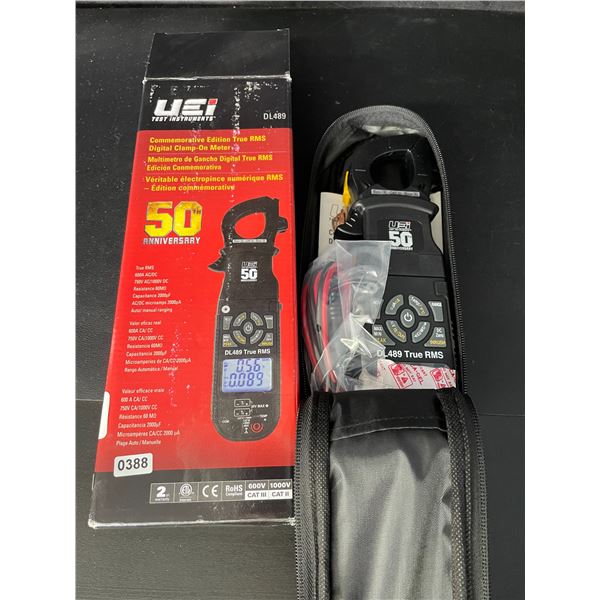 Lot of 1 UEI Test Intruments Commemorative Edition True RMS Digital Clamp-On Meter - Brand New
