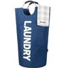 Image 1 : Lot of 1 Caroeas XXL Super Large 115L Laundry Basket - Blue - Brand New!