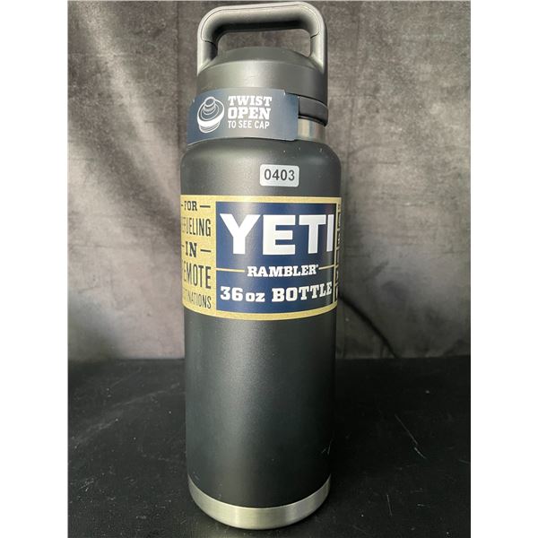 Lot of 1 YETI Rambler 36oz Bottle - Black - Brand New!