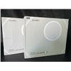 Image 1 : Lot of 2 KerMiCi Roman Column LED Light-Up Makeup Mirrors w/ Touch Sensor - Brand New!