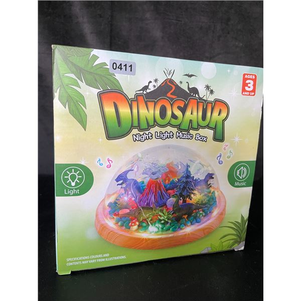 Lot of 1 DIY Make Your Own Dinosaur Night Light Music Box Kit - Brand New!
