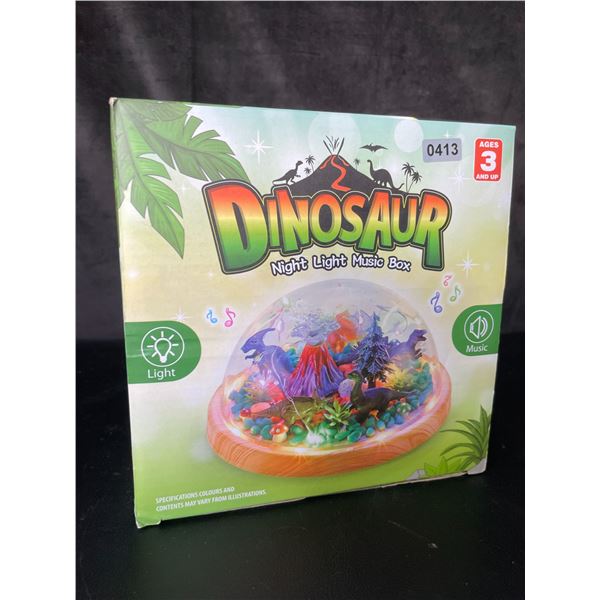 Lot of 1 DIY Make Your Own Dinosaur Night Light Music Box Kit - Brand New!