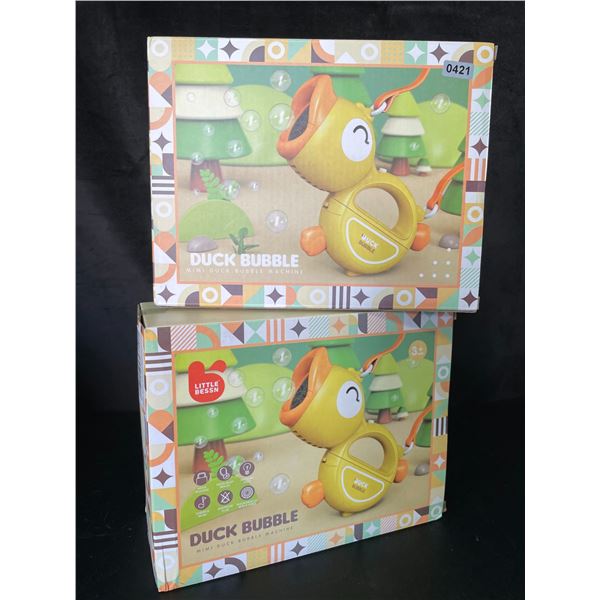 lot of 2 Automatic Duck Bubble Machine Toys - Brand New!