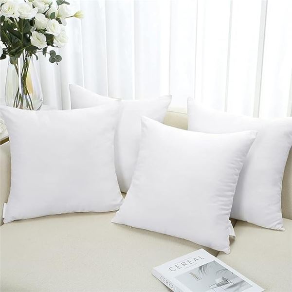 Lot of 1 Box of Soleebee Throw Pillow Inserts - 18 x 18inch - 4 in Box - Brand New!