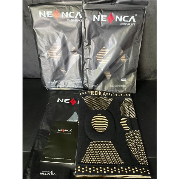 Lot of 3 Neenca Professional Knee Braces - Size XXL - Brand New