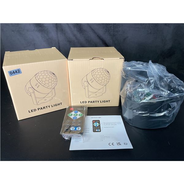 Lot of 2 LED Party Lights w/ Remote Control - Brand New!