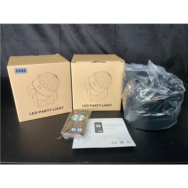 Lot of 2 LED Party Lights w/ Remote Control - Brand New!