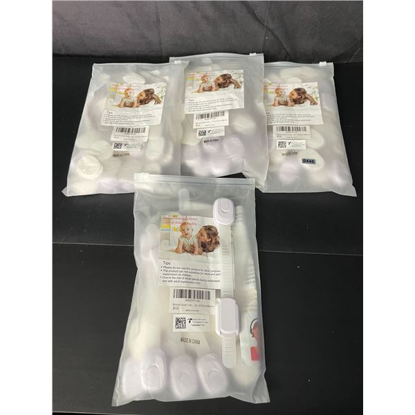 Lot of 4 Multi-Packs of Child-Proof Cabinet Locks