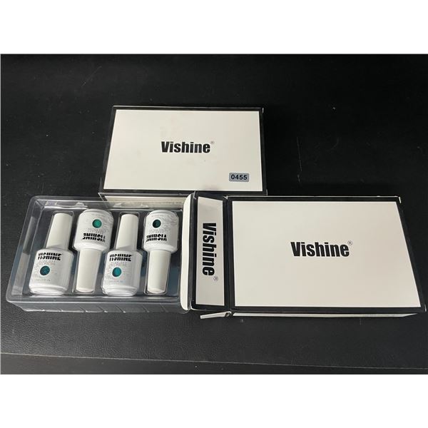 Lot of 2 Boxes of Vishine Gel Nail Polishes - 4 Per Box (15ml) Each - Brand New