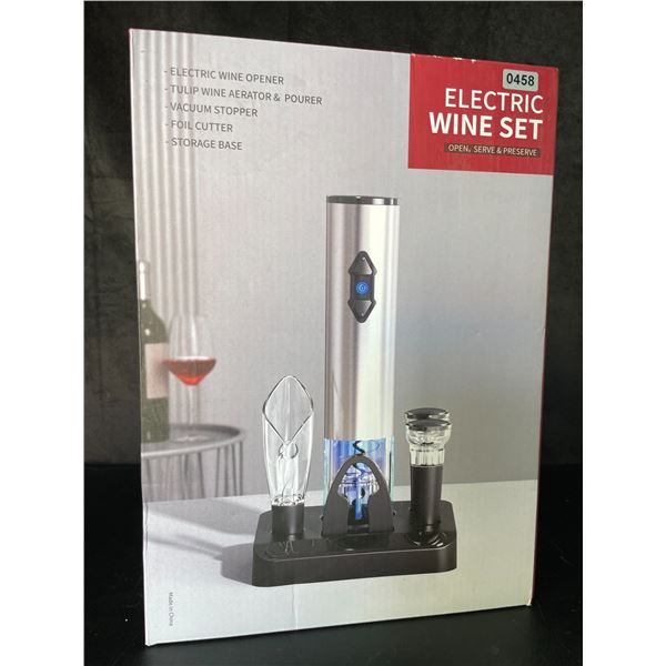 Lot of 1 Electric Wine Set - Brand New! Includes Opener, Aerator, & Pourer