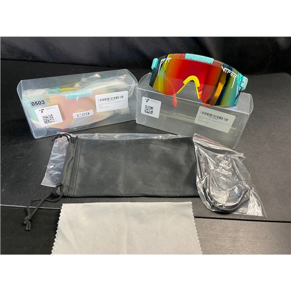 Lot of 2 Pit Viper Style Polarized Sunglasses - Brand New