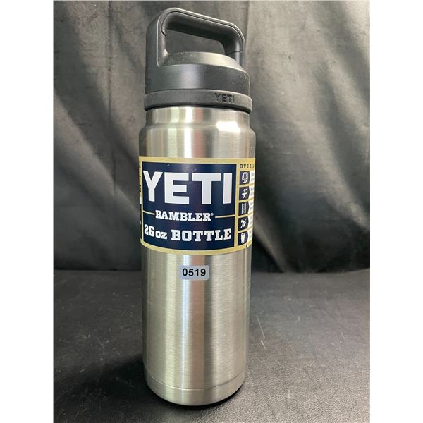 Lot of 1 YETI Rambler 26oz Bottle - Silver - Brand New!