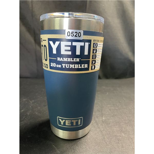 Lot of 1 YETI Rambler 20oz Tumbler - Blue - Brand New!