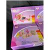 Image 2 : Lot of 4 Toy Doll-House Assorted Furniture Sets (Bedrooms, Kitchen, etc.) For Kids Doll/Play Houses